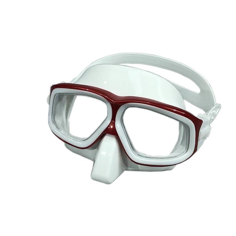 Free Anti-fog Diving Goggles Transparent Silicone Snorkeling Mask