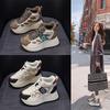 Thick-soled Dad Shoes Women's Year New Popping Board Velvet High-top Casual Fashion Versatile Small Women's Shoes