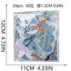 Blue Theme Embroidery Cloth Sticker, Surf Girl Patch Sticker, Wave Hermit Crab Computer Embroidery Label, Shell Chapter Sticker