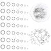 100pcs Stainless Steel Spacer Loose Beads 1.5mm 2mm 3mm 4mm 5mm 6mm 7mm Big Hole Bead for DIY Necklace Bracelet Jewelry Supplies
