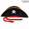 Faux Leather Pirate Hat Jack Captain Cosplay Men Women Costume Accessories Halloween Masquerade Party Decoration Adult Kids Hat