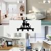 Antler Key Holder Wall Mount 5.9 Inch Modern Coat Rack Durable Hooks for Entryway Porch Office Decor