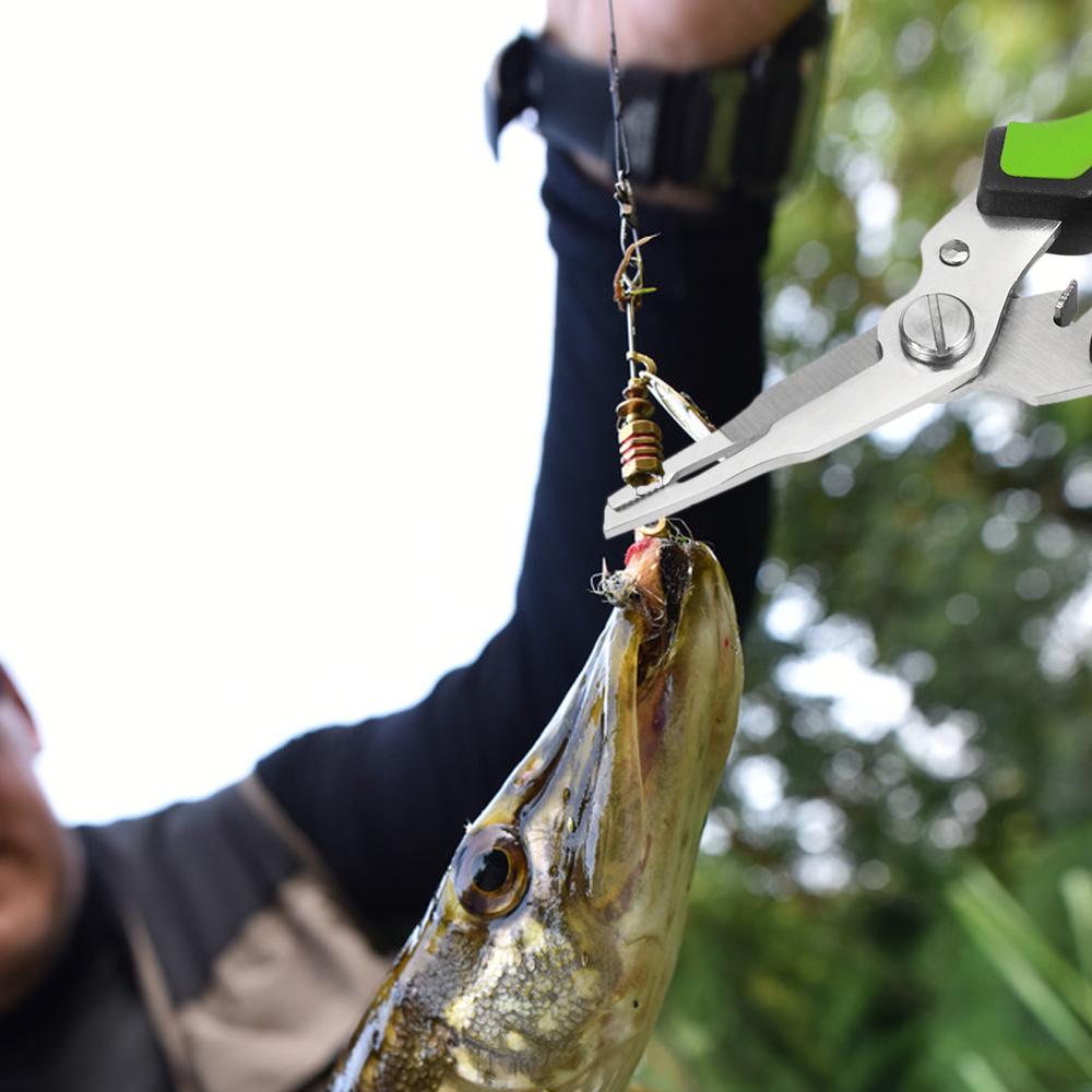 Fishing Pliers Stainless Steel Line Cutter Curved Nose Remove Hook Fishing Tackle Fishing Gear