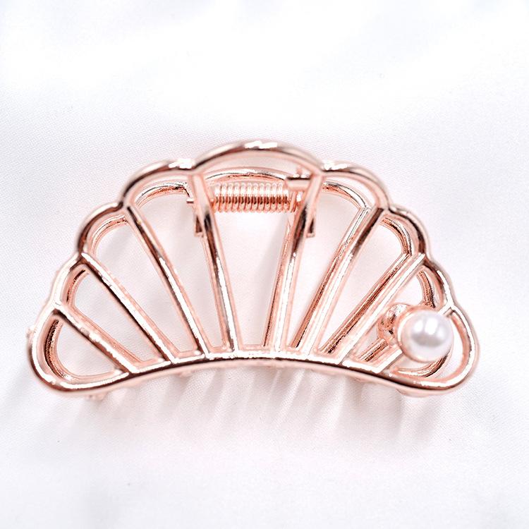 Unique Fashion Hair Accessories Ladies Geometric Metal Korean Hair Claw Clip