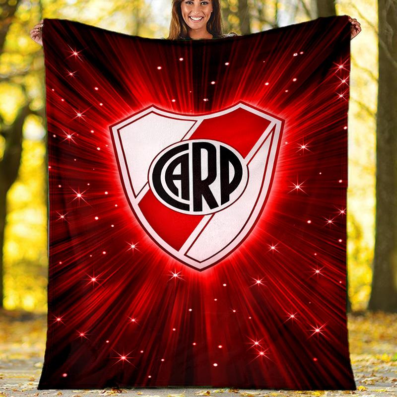 Club Atlético River Plate printed throw blanket—soft,warm;versatile blanket for all seasons—perfect as &air-conditioning throw,nap blanket