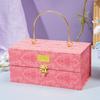 Light Luxury Retro Handheld Gift Box Metal Handle High-end Gift Packaging Boxes Wedding Companion Gift Empty Box Bridesmaids Return Gift Candy Box