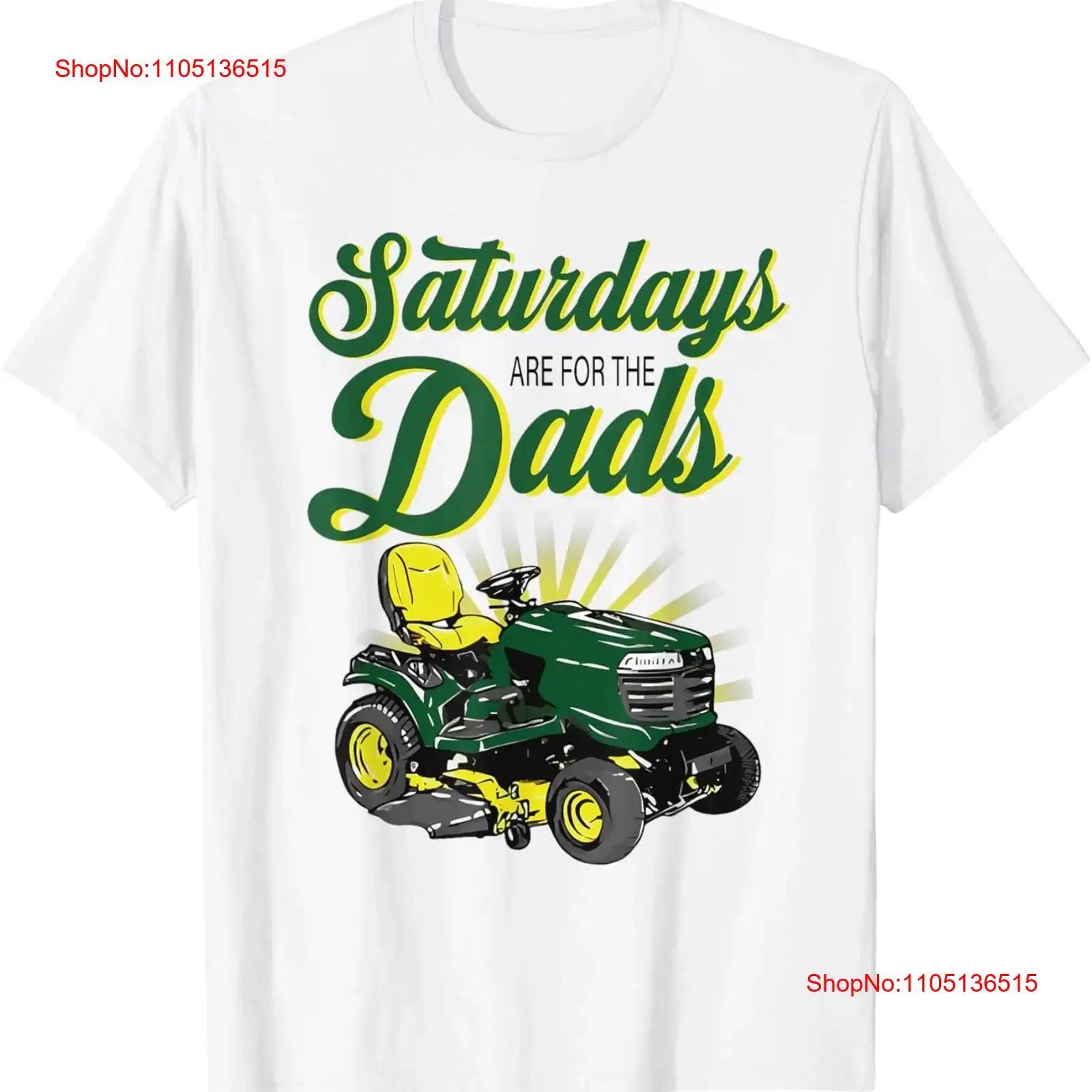 

Saturdays Are For The Dads Father Mowers Lawn Care T Shirt vintage Washed Stylish fashion designer clothes Comfortable homme S разноцветный