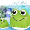 Frog Automatic Sprinkler Bath Toy with Light USB Rechargeable Spraying Water Toy for Kids