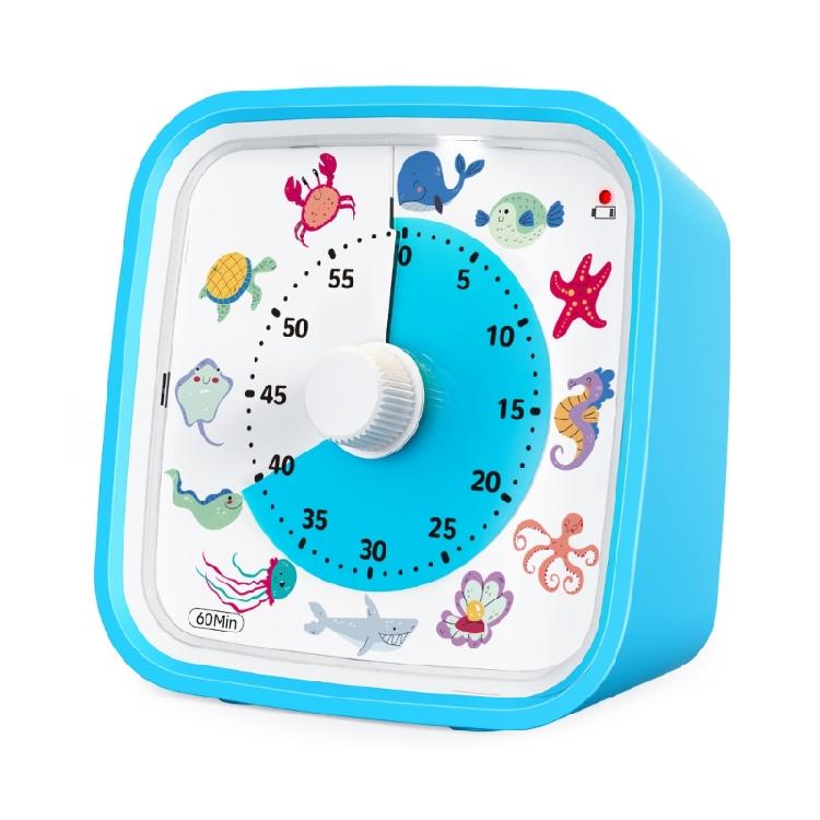 Lovely Marine Creature Shape Countdowns Device With 60 Minutes Ranges And Shockproof Case Perfect For Learners