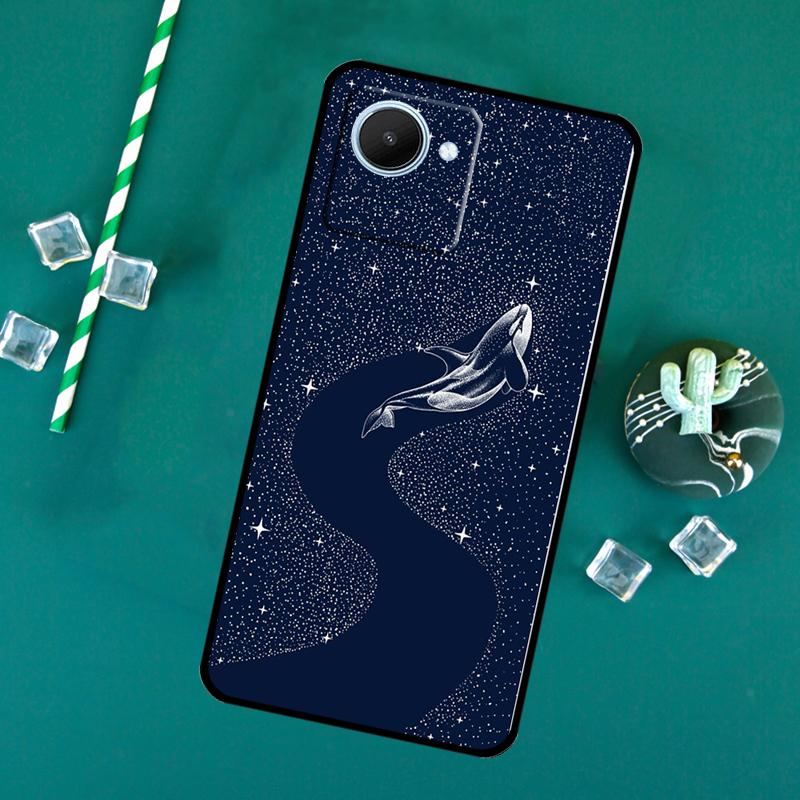 Starry Orca Whale Shark For Realme 11 9 10 12 Pro Plus C55 C53 C51 C33 C31 C30 C25s C21Y C15 GT3 GT5 GT Neo5 Case