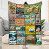Camper Life Adventure Blankets Are Suitable for Living Rooms,making Them an Ideal Choice for Outdoor Travel and Gifts.