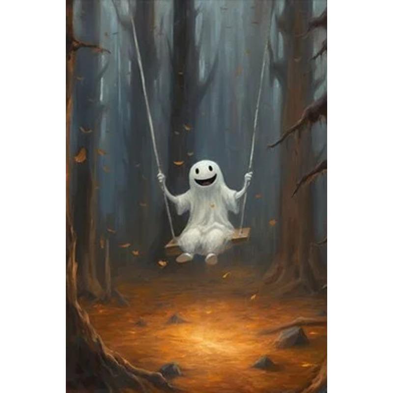 Dark Academia Art Haunting Ghost Poster Prints Halloween Home Decor Haunted House Gothic Vampire Canvas Painting Wall Art