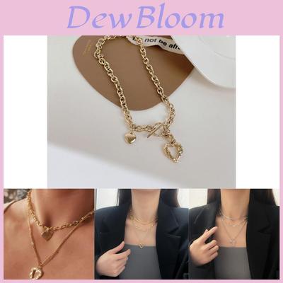 Elegant Multi-layer Heart And Angel Wings Pendant Necklace For Trendy Women Fashion