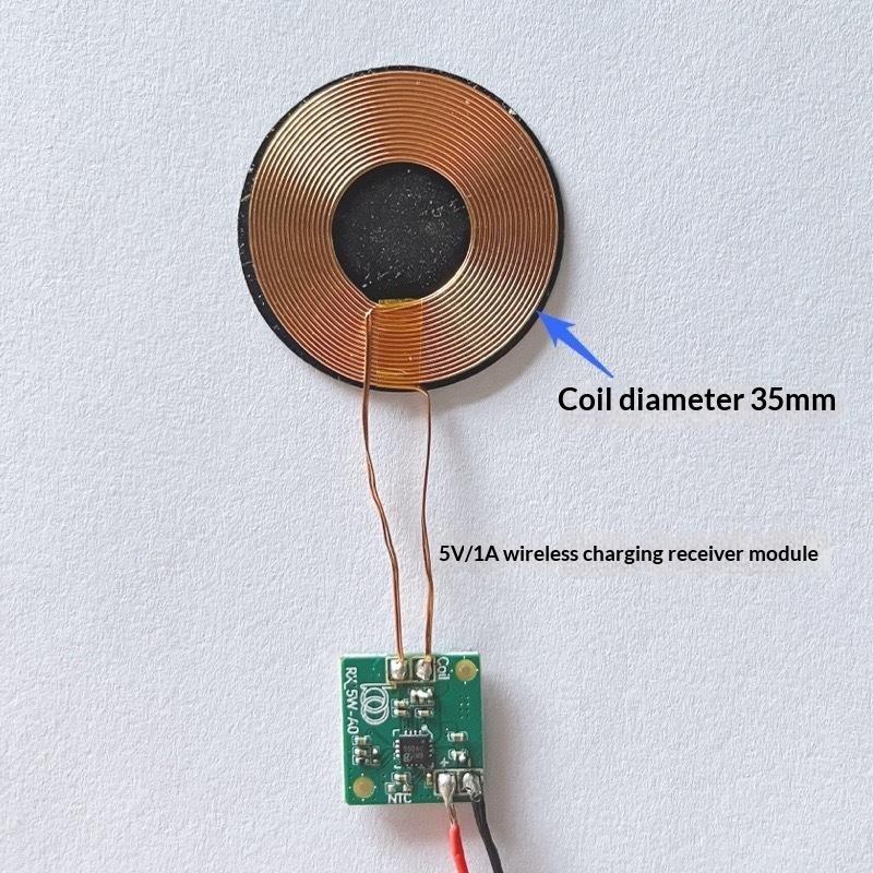 Wireless Charger Transmitter Receiver Module 5V 1A Fast Charge Circuit Board for Compatible DIY Project Development