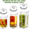 4 piezas de Pesos de Fermentación de Vidrio para Tarros Mason de Boca Ancha, Piedras para Encurtidos para Kimchi, Chucrut, Fermentación de Verduras y Conservas