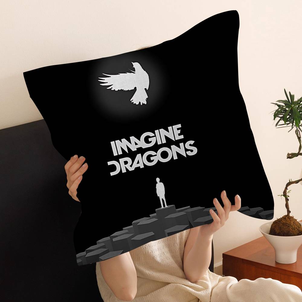 Hot Music I-Imagine D-Dragons Cushion Cover Decorative Pillow Sofa Home Decor Case Pillow Cases