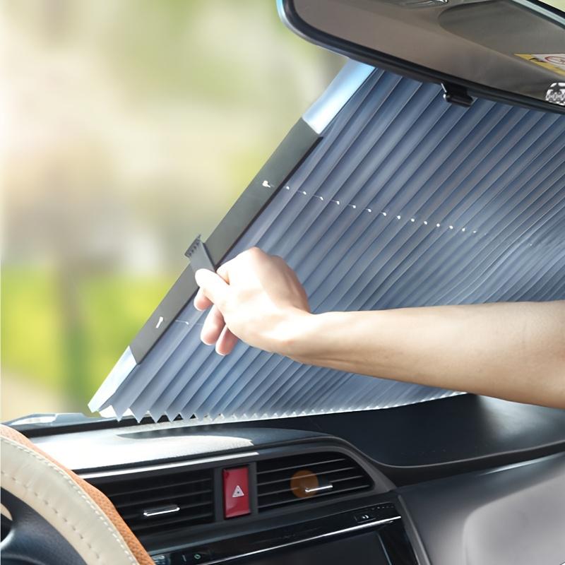 UV-Resistant Automatic Folding Car Sunshade Foldable Windshield Sunshades for Travel and Self-Driving Heat Reduction and Protection Car Visor Sunshade