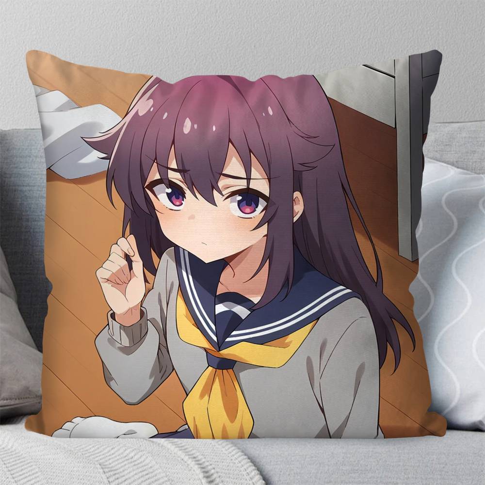 Anko Koshi Anime My Deer Friend NNokotan Pillow Case Fashion Square Pillowcase Bedroom Sofa Room Ins Decoration Leisure