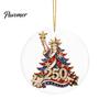 Restaurant Hotel Christmas Decorations 250th Anniversary Acrylic Hanging Ornament, Double Side Printed Festive Holiday Decor Thoughtful Gift for Loved