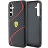 Etui Do Samsung Galaxy S23 Ferrari Twist Metal Logo Czarne