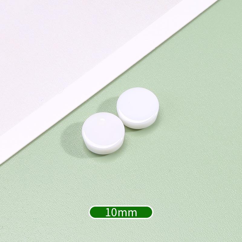 Ceramic Shirt Buttons High-End Flat Round Button Accessories Versatile Men'S And Women'S Shirts Cardigan Chiffon Buttons High-End