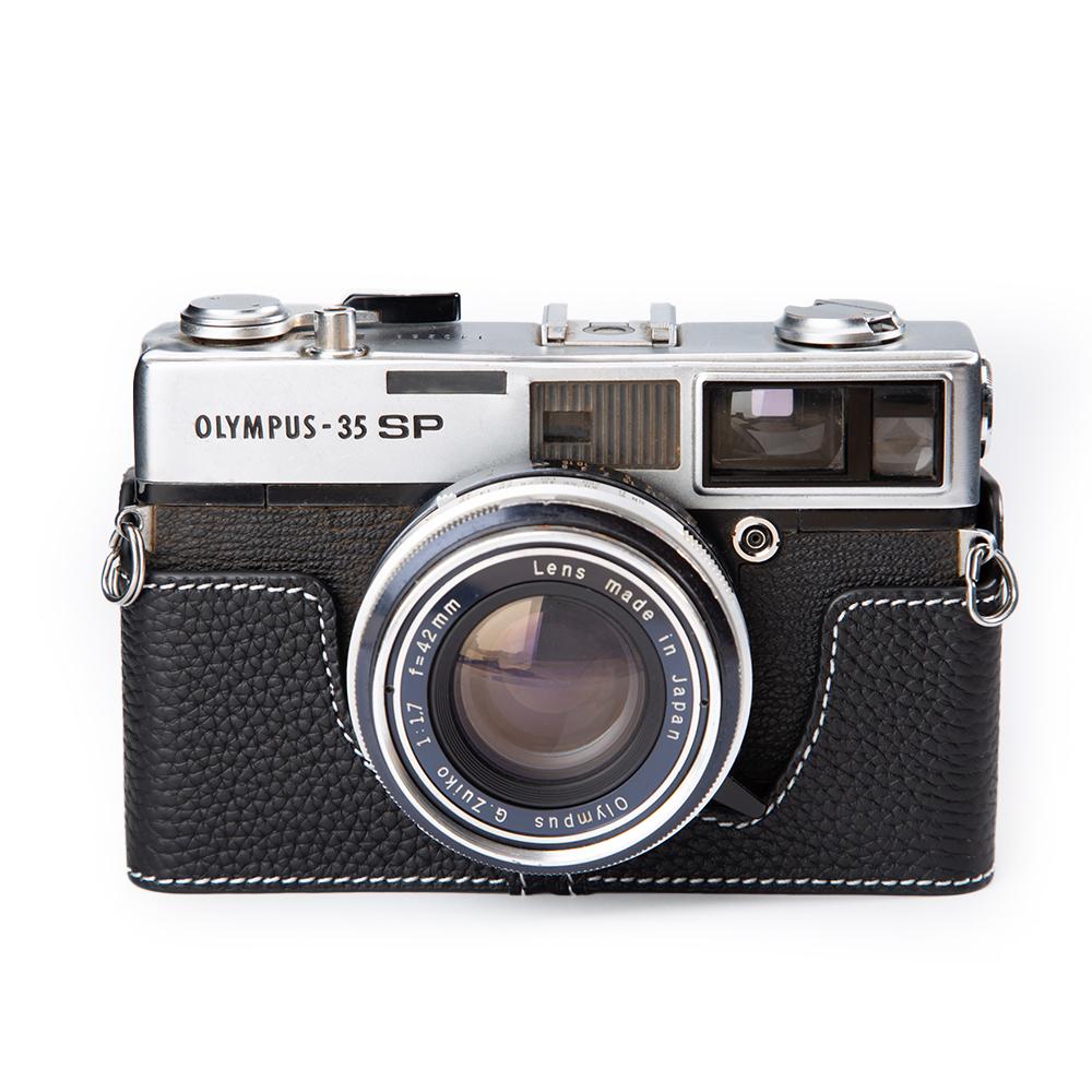 Leather Camera Half Case 35 SP Bag Leather Camera Bag For Olympus 35 SP Case Genuine Protective Case Photography Accessories