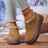 2026 Winter Neue Damen Baumwollschuhe mit Fleecefutter Warm und Bequem Dicksohlig Rutschfest Langlebig Kostenlose Damen Baumwollschuhe