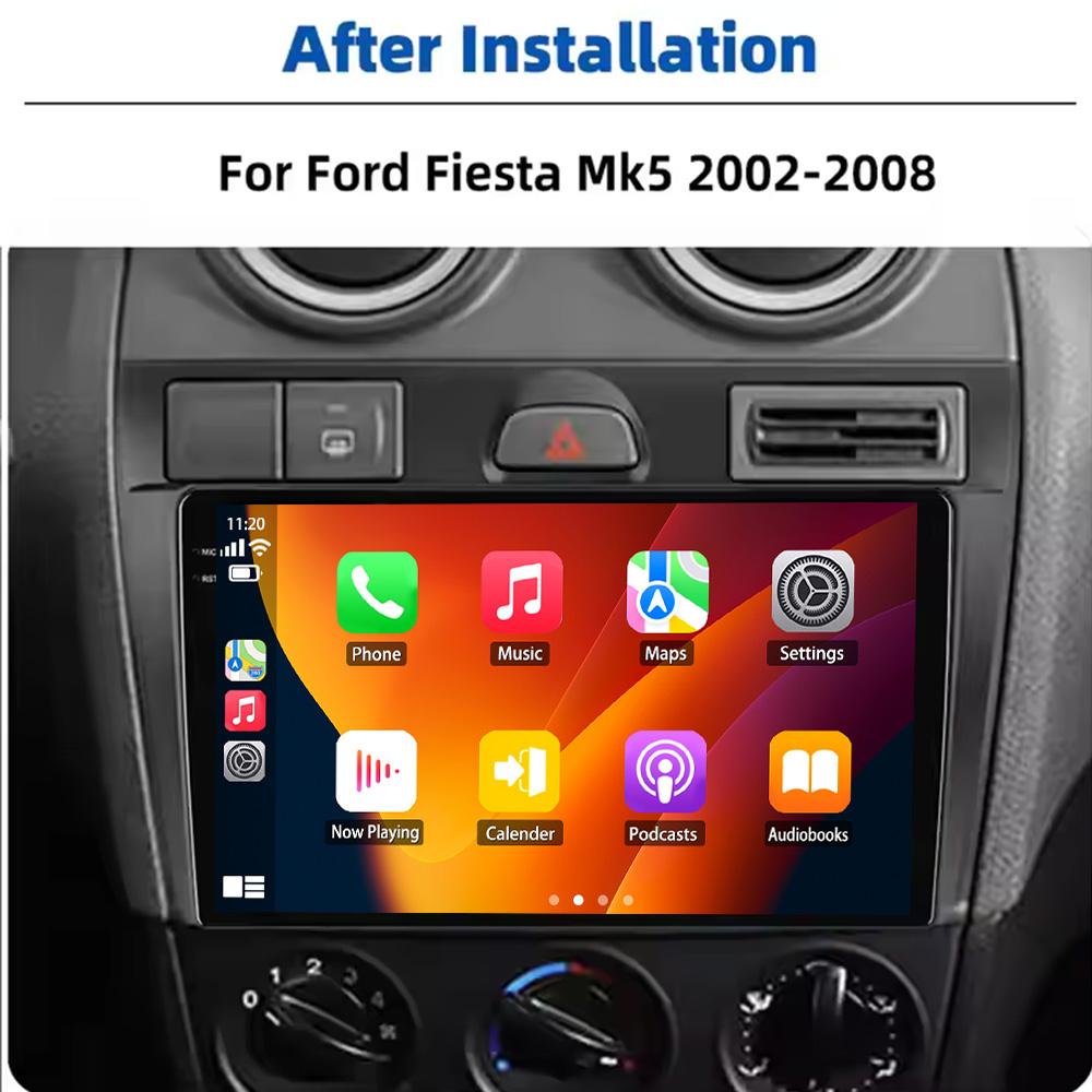 Android 13 Pentru Ford Fiesta Mk VI 5 Mk5 2002 - 2008 Radio Auto 4G GPS BT Carplay Sistem Multimedia Navigație Stereo Universal Ecran Tactil