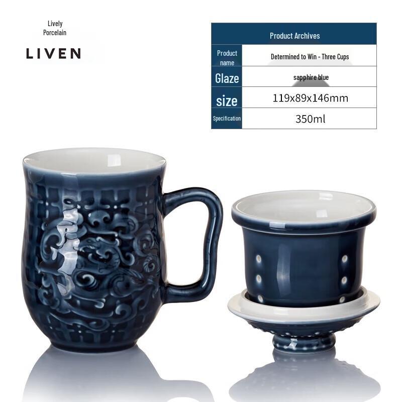 Qian Tang Xuan Living Porcelain Tea Cup Set