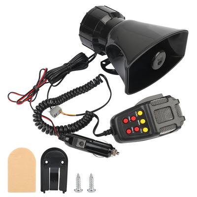 120DB Loud 12V 100W Multi-tone & Claxon Horn Car Horn Car Warning Alarm Megaphone 7 Sounds Police Siren Air Horn Speaker