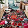 Arsenal F.C Pattern Rug, Indoor/Outdoor Mat, for Picnic, Gameroom, Bedroom, Office, Living Room, Home Decor Carpet, Birthday Gift