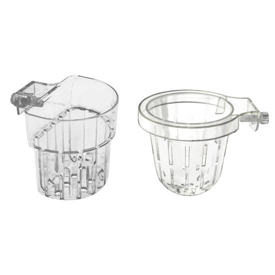 Aquarium Plant Holder Fish Tank Clear Hydroponic Planter Aquaponic Plant Holder Basket for Fish Tank Aquascape Decoration