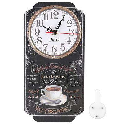 Elegant Style Rectangular Wall Clock Stylish Hanging Clock for Living Room Bar Ornament