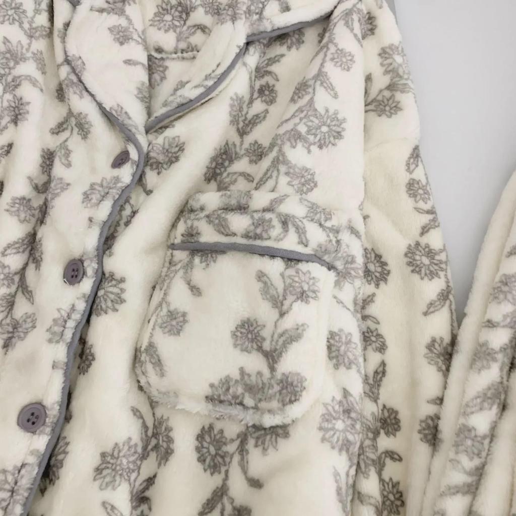 2023 Women's Japanese Bear Pajamas: Cozy Flannel & Coral Fleece for Autumn/Winter