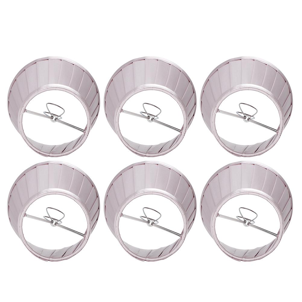 6pcs Lampshade Replacement for E14 Bulb Interface Wall Light Ceiling Light Cover Shade Pink Purple