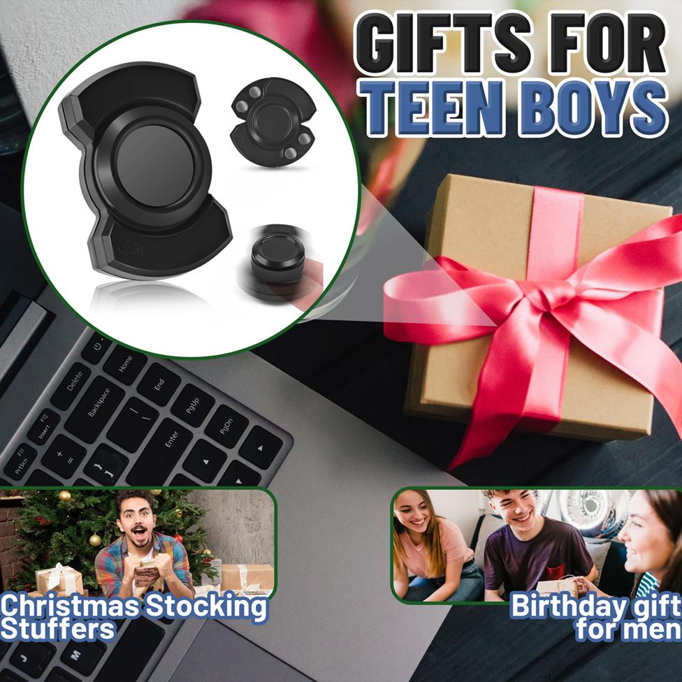 Fun 3-In-1 Game Edc Fidget Toy Personalized Skeleton Ghost Fidget Spinner Alloy Fidget Slider Stress Release Toy Adhd Toys