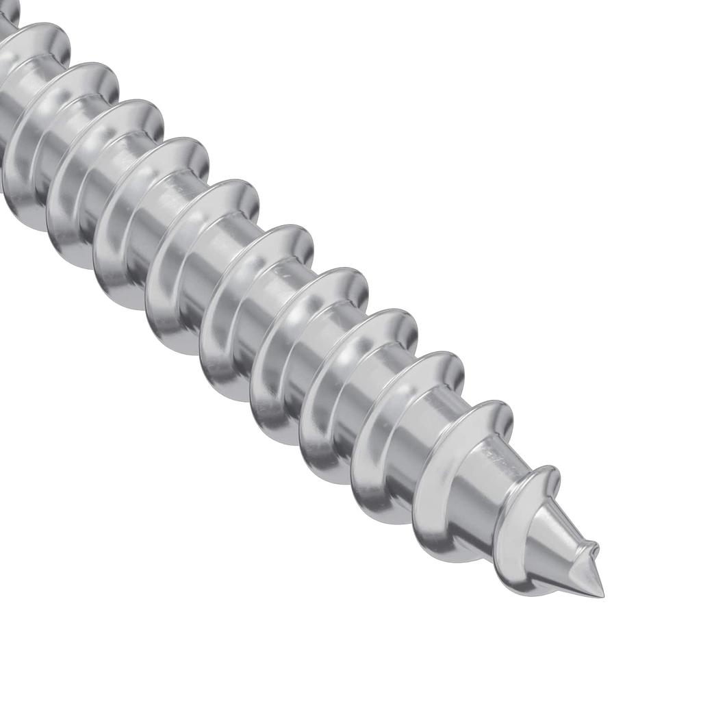 Wood Screws 2 Pcs Silver M4 X 28 Mm Steel