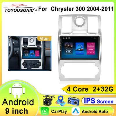 Android 12 Carplay Auto Pour Chrysler 300C Aspen 2004 - 2011 Autoradio Multimédia Lecteur Vidéo Navigation GPS WIFI