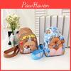 Preschool Children Capybara Nylon Crossbody Bag Animal Pattern Everyday Design