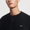 Nike Solo Swoosh Solid Color Crewneck Pullover Fleece Long Sleeve Sweatshirt Men Sweatshirt HV1087-010