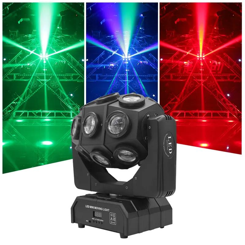 18x10W Rgbw LED 4 In1 Stage Lamps Beam Laser 2In1 Dj Disco Moving Head Lights DMX Control for Bar KTV Show