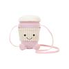Jellycat Fun Items Series Coffee Tumbler Crossbody Bag Pink Doll Plush Doll 22cm Height