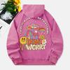 Mushrooms Washed Hoodie Womens Don'T Worry Printed Cotton Clothes Long Sleeves Pocket Oversize Winter Womans