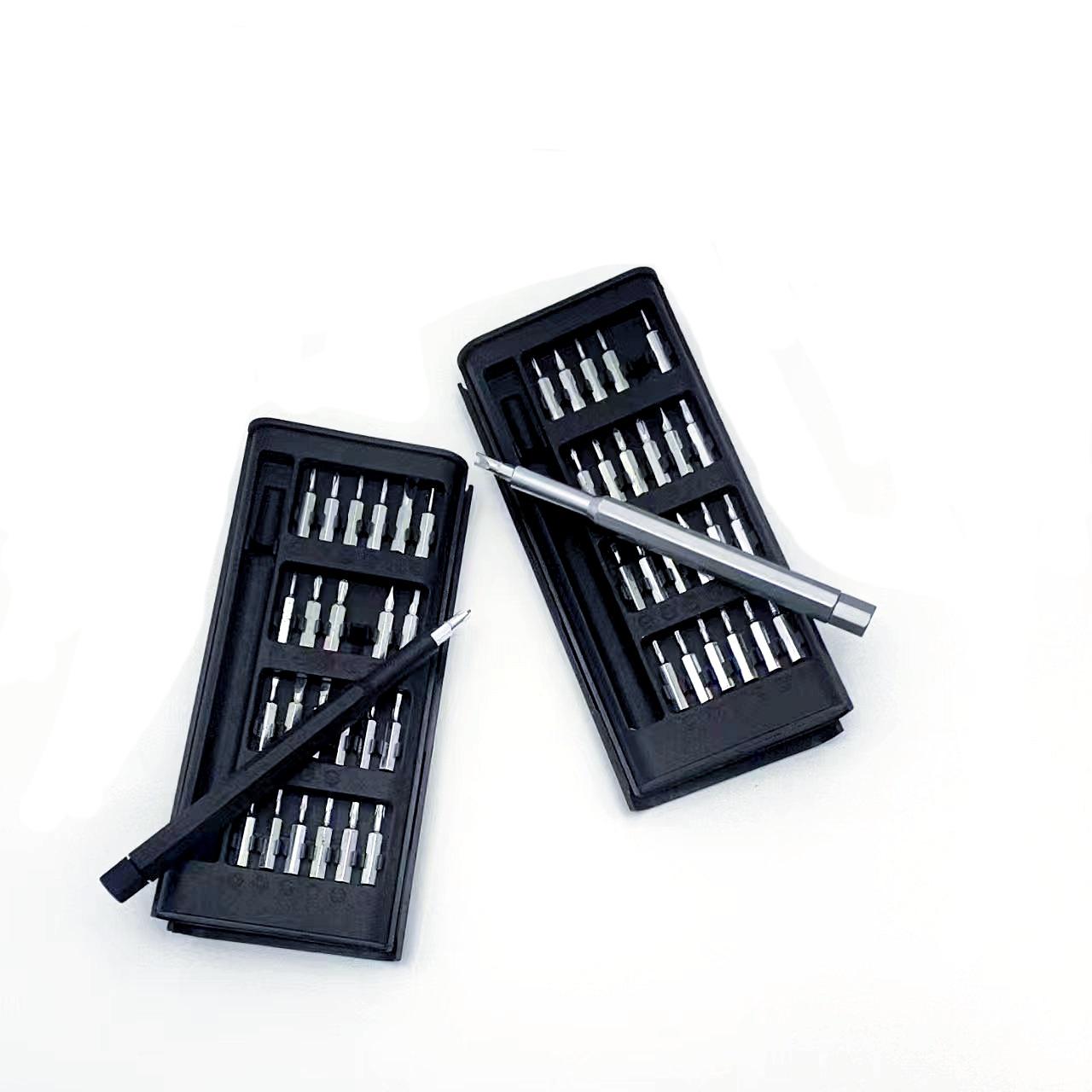 25-in-1 Screwdriver Kit with Aluminum Alloy Handle for Phone Repair Plastic Handle, No Color Box