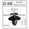 Honda Land Rover Fender & Mudguard Clips Set