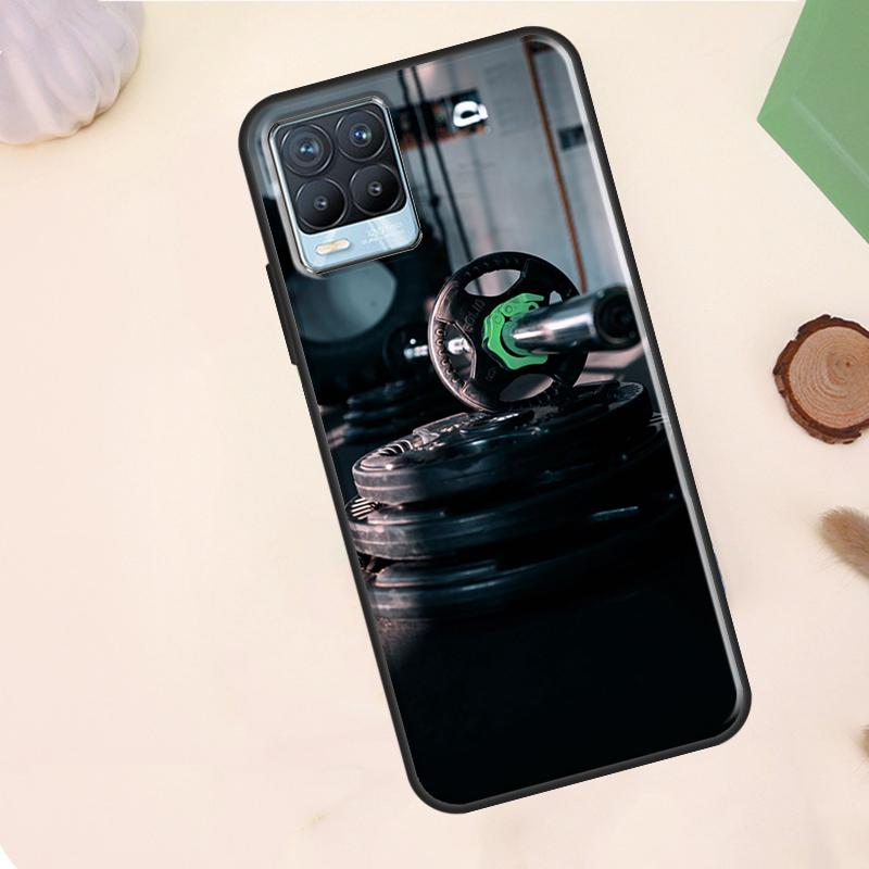 Bodybuilding Gym Fitness Case For Realme C55 C53 C33 C63 C61 C51 C65 C67 C71 C75 11 12 13 14 15 Pro Plus GT6 GT7 Pro