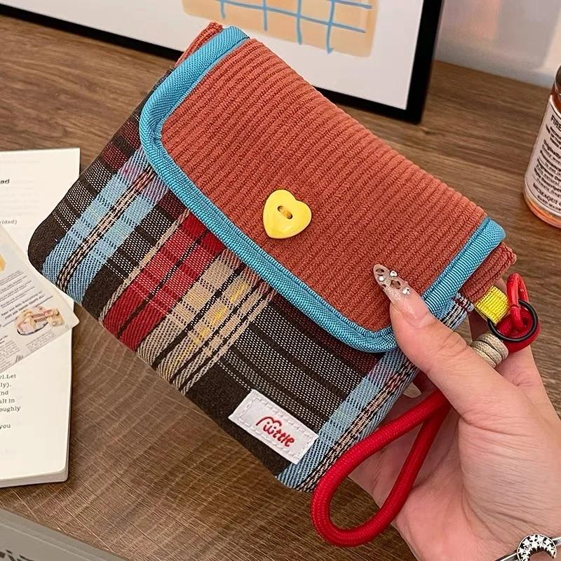

Data Cables Organizer Sanitary Pads Bag Large Capacity Contrast Color Cosmetic Bag Multipurpose Napkin Pouch Storage Bag красный
