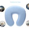 Easy To Carry Universal Soft Support Travel Suede Cushion Head U Shaped Air Pillow Neck