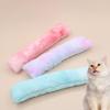 Gradient Color Plush Cat Pillow Teasing Teething Sticks Self-entertainment Cat Chew Toy with Catnip kitten Accessories