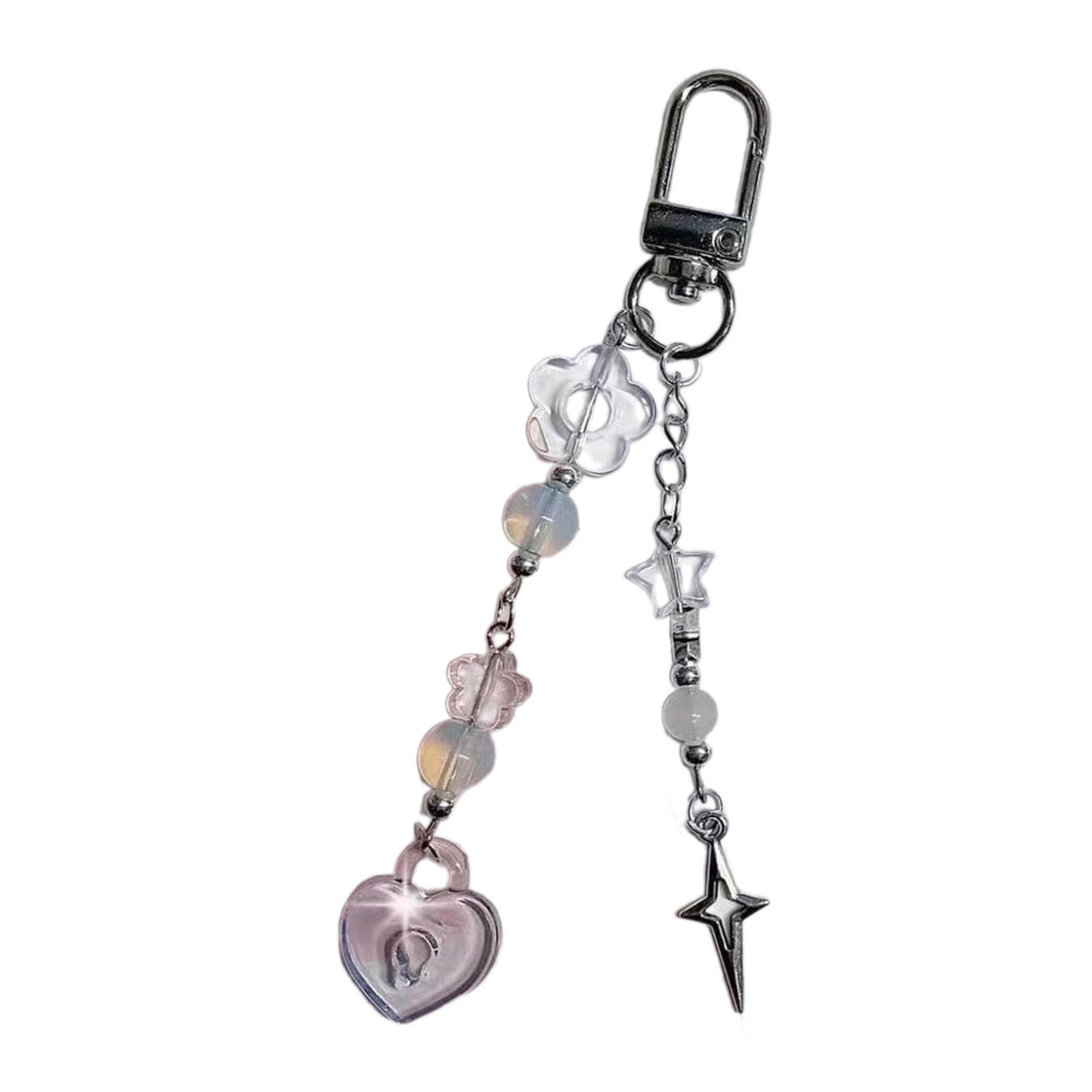 Милый брелок с бисером в форме сердца — фото 14